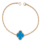Maharaja Collection 15mm Turquoise Station Bracelet in 14K Yellow Gold (15.00mm)