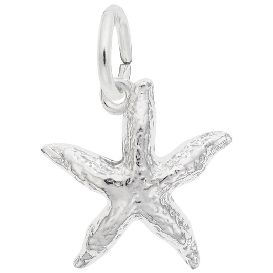 Maharaja Collection STARFISH Charm Pendant Necklace in Sterling Silver