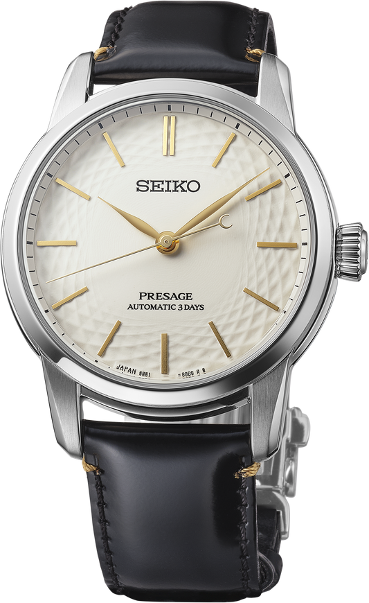 Maharaja Collection 40.60mm White ARITA Porcelain Presage Luxe Automatic Limited Edition Watch in Stainless Steel