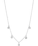 Maharaja Collection Round Diamond 5Station Necklace in 18K White Gold (0.23ctw)