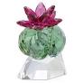 Maharaja Collection Swarovski Crystal Flower Cactus Bracelet in Bordeaux