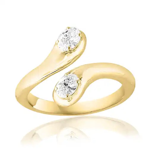 Maharaja Collection Round Diamond Decorative Ring in 14K Yellow Gold (0.43ctw)