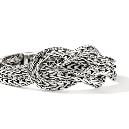 Love Knot Chain Ring, Size 7 in Silver