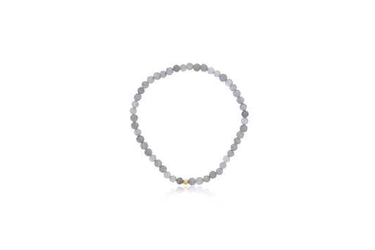 Maharaja Collection Labradorite Beaded Bracelet in Gold Filled