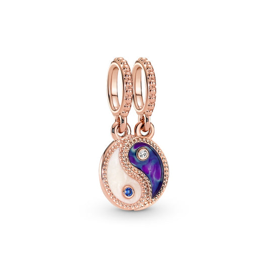 Maharaja Collection Splittable Yin & Yang Sparkling Dangle Charm