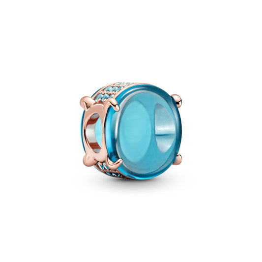 Maharaja Collection Blue Oval Cabochon Charm