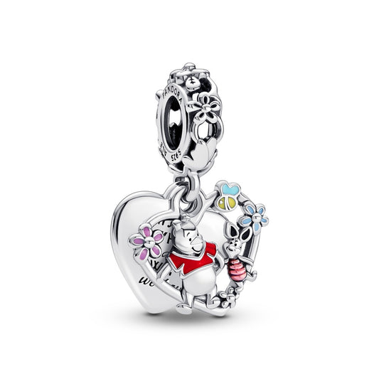 Maharaja Collection Winnie the Pooh & Piglet Double Dangle Charm