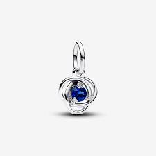Maharaja Collection Eternity Circle Dangle Charm in Blue Sapphire