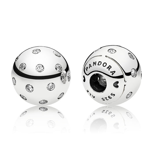 Maharaja Collection Shimmering Caps Earrings in Silver