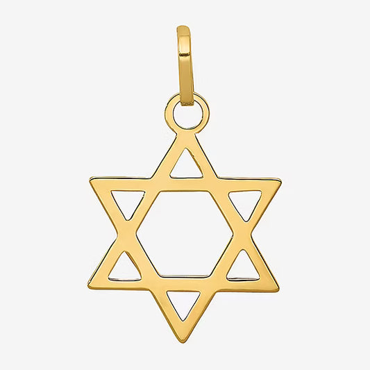 Maharaja Collection Star of David Pendant Necklace in 14K Yellow Gold