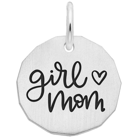 Maharaja Collection Girl Mom Charm in Sterling Silver