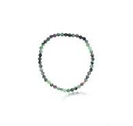 Maharaja Collection Round Ruby and Fushite Bead Bracelet in Gold Filled