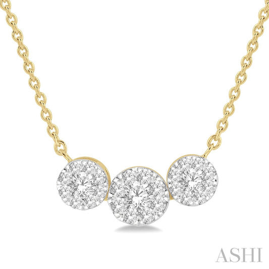 Maharaja Collection Past Present & Future Diamond Necklace (0.35ct) in 14K White Gold