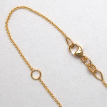 Maharaja Collection 0.8mm Cable Link Chain in 14K Yellow Gold 18"