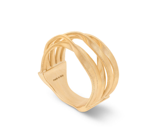 Maharaja Collection MARRAKECH 5-Band Coil Ring in 18K Yellow Gold, Size 7