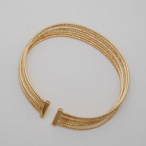 Maharaja Collection 7 Strand Sparkle Bangle in 18K Yellow Gold