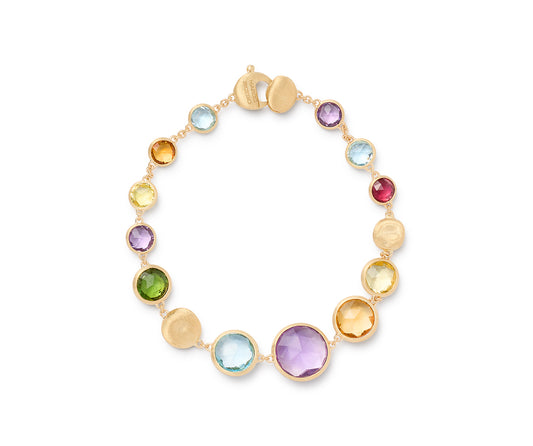 Maharaja Collection Graduated Single Strand Mixed Gemstone Bracelet