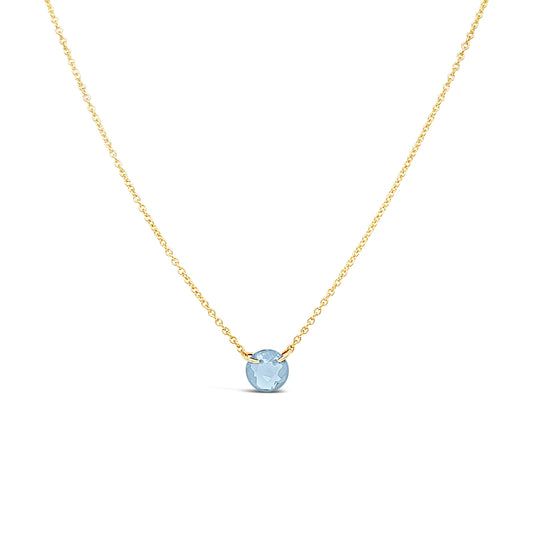 Maharaja Collection Aquamarine Necklace in Gold-Filled