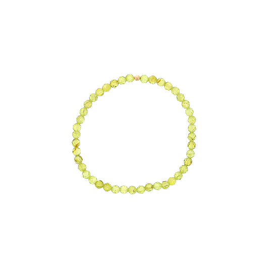 Maharaja Collection Faceted Peridot Gold Filled Bracelet