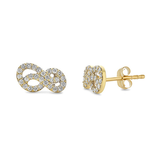 Maharaja Collection Organic Swirl Diamond Earrings in 14K White Gold (0.28tdw)
