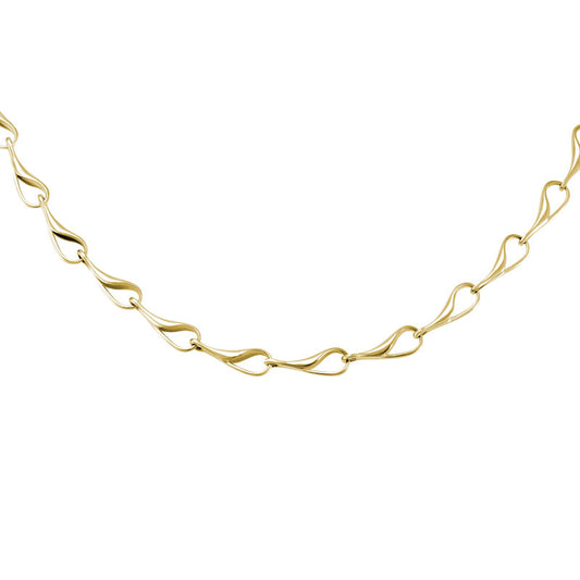Maharaja Collection Small Needle's Eye Necklace with Lobster Clasp in 14K Yellow Gold, 17"