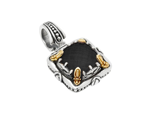 Maharaja Collection Onyx Pendant in 18K Gold and Sterling Silver