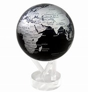 Maharaja Collection Black and Silver Mova Globe, 4.5"