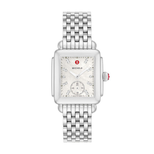 Maharaja Collection Deco Mid Stainless Diamond Watch in Stainless Steel