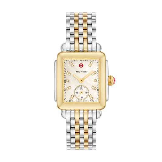 Maharaja Collection Deco Mid Two-Tone Diamond Women's Watch in Stainless Steel