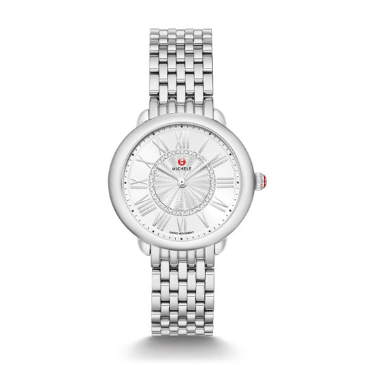 Maharaja Collection Serein Mid Diamond Watch in Stainless Steel