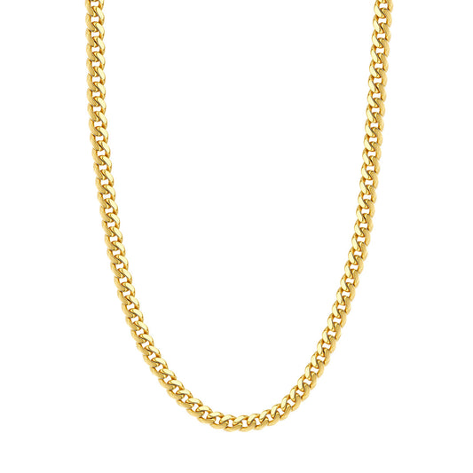 Maharaja Collection 7.3mm Miami Cuban Chain in 14K Yellow Gold, 22"