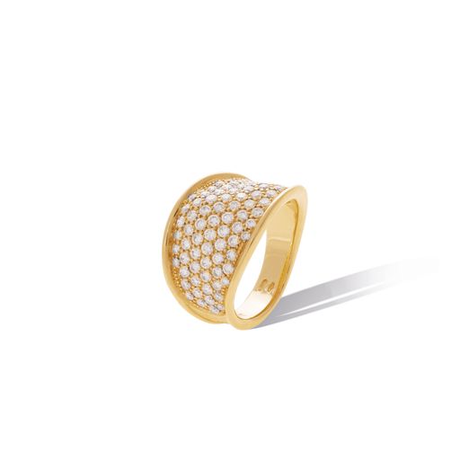 Maharaja Collection Round Diamond LUNARIA ALTA Ring in 18K Yellow Gold (1.66ctw)