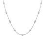 Maharaja Collection A+ Akoya Cultured Pearl Station Necklace in 18K White Gold