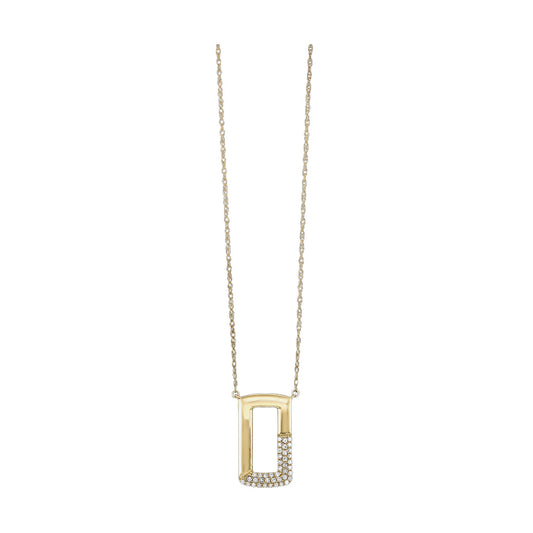 Maharaja Collection Rectangle Diamond Necklace in 10K Yellow Gold (0.13tdw)