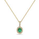 Maharaja Collection Emerald Pendant in 14K Yellow Gold (0.57ct)