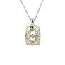 Maharaja Collection Window to the Soul Diamond Pendant in Sterling Silver and 10K Gold (0.06ct)