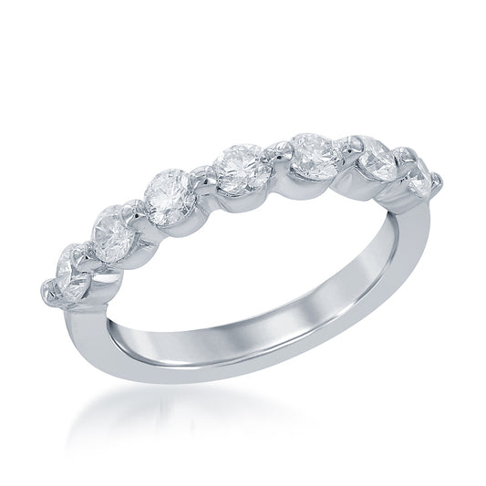 Maharaja Collection Round Diamond Ring in 14K White Gold (1.36ctw)