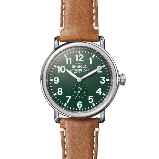 Maharaja Collection Runwell 41mm Green Arabic Dial Watch in Stainless Steel