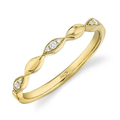 Maharaja Collection Diamond Band in 14K White Gold (0.05ct)