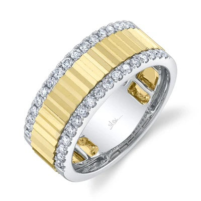 Maharaja Collection Round Diamond Band in 14K White Gold (0.40ct)