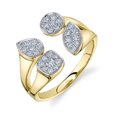 Maharaja Collection Diamond Pave Ring in 14K White Gold (0.36ct)
