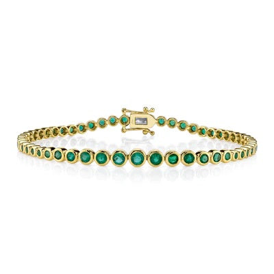 Maharaja Collection Emerald Tennis Bracelet in 2.07ct