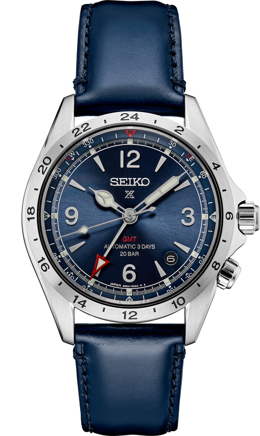 Maharaja Collection Seiko Prospex Lux 43mm Blue Dial Automatic Watch in Stainless Steel