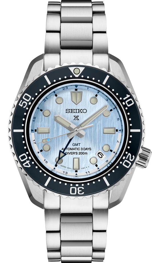Maharaja Collection Seiko Prospex Luxe 43mm Light Blue Dial Automatic Watch in Stainless Steel