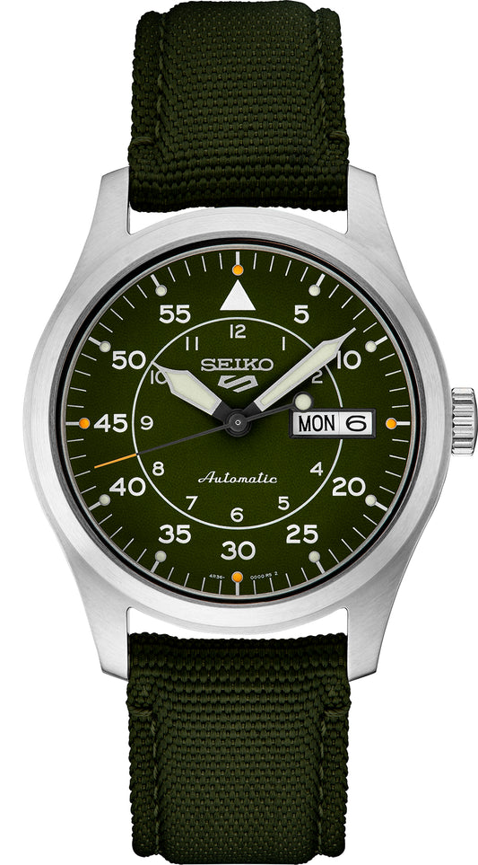 Maharaja Collection Seiko 5 Sports 42mm Green Dial Watch in Stainless Steel