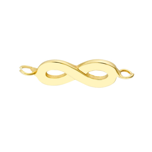 Maharaja Collection Infinity Charm Pendant Necklace in 14K Yellow Gold