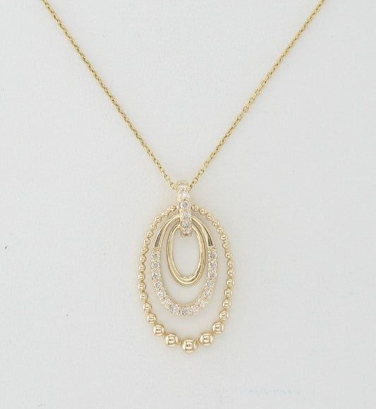 Maharaja Collection Nude Diamond Pendant in 14K Honey Gold