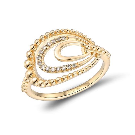 Maharaja Collection Nude Diamond Ring in 14K Honey Gold