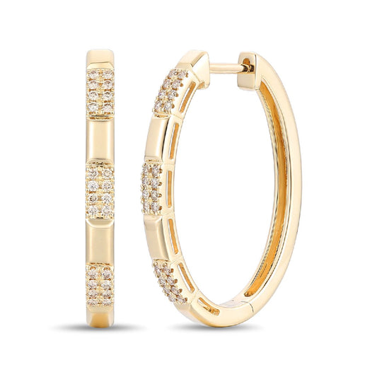 Maharaja Collection Nude Diamonds Earrings in 14K Honey Gold (0.28ct)