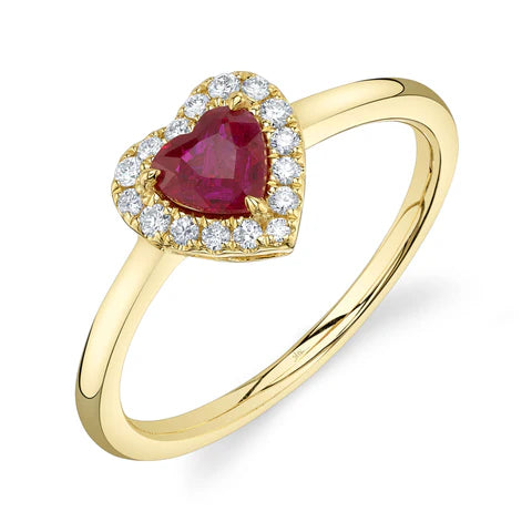 Maharaja Collection Diamond and Ruby Decorative Ring in 14K Yellow Gold (0.67ctw)